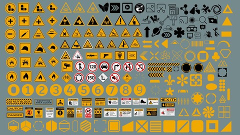 Polygon Decals 201 pieces - Collection 2