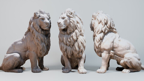 Lion Statue 3D Scan