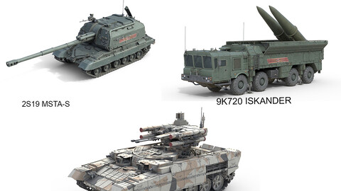 5 Military Vehicles Collection V27