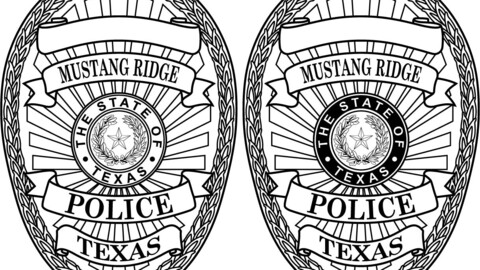 Mustang Ridge Police Texas, Vector file, badge, black white, svg, outline, cnc cut, laser cut, digital, wood engraving, laser file, engraving file, line art, cricut, vinyl file, emblem, monogram