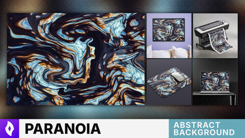 FLUID ART: "Paranoia" | Abstract Background