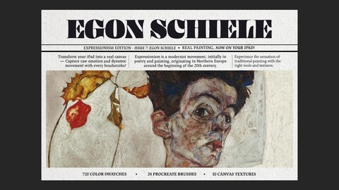 Egon Schiele Procreate Kit