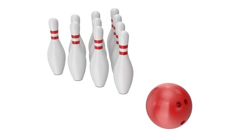 Bowling Ball and Pins