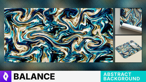 FLUID ART: "Balance" | Abstract Background