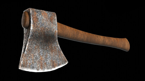 Rusty Axe 3D Model