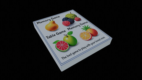 Table games-Memory Game-GAME READY PBR 3D Model