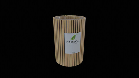 Kitchen utensils-Bamboo Utensil Holder-PBR