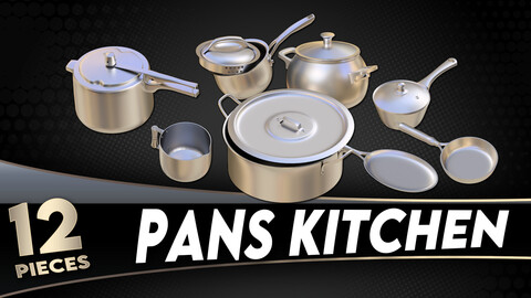 Pans Kitchen - Base Mesh