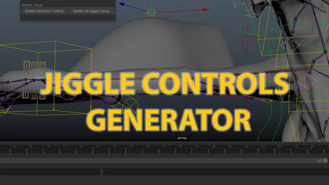 Maya Script: Jiggle Controls Generator (Python)