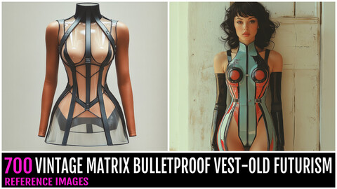 700 Vintage Futuristic Bulletproof Vest