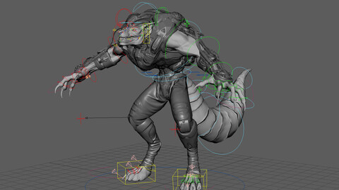 Space Wolf Maya Rig