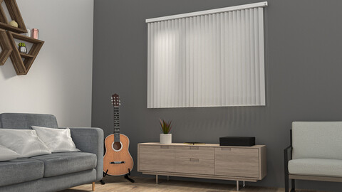 Window Blind - Maya File / OBJ / FBX