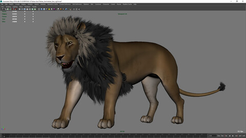 Tobias Lion Maya rig