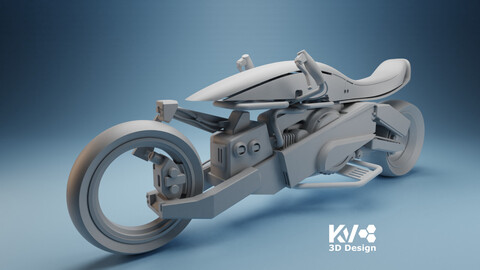 KV-Syd Mead Motorcycle 3D print model