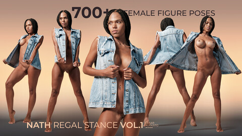 700+ Female Figure Poses - Nath Regal Stance Vol.1