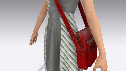 Messenger Bag and Summer Flare Dress