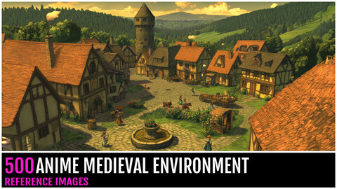 500 ANIME MEDIEVAL ENVIRONMENT