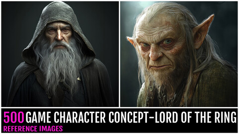 500 Game Character Concept-LORD OF THE RINGS