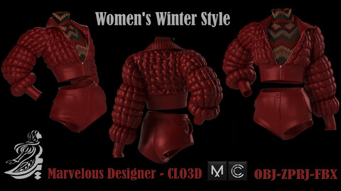 Women's Red Winter Style