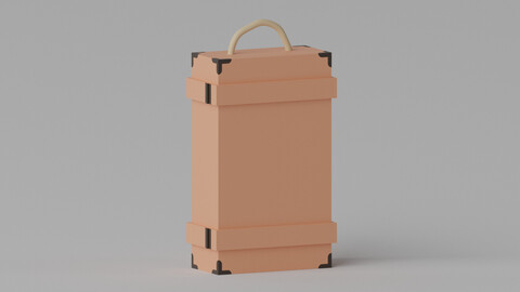 Wooden Wine Box 3D model