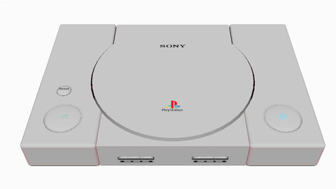 PlayStation 1 Console 3D Model