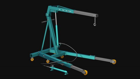 Hydraulic folding crane R2