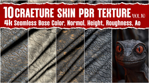 Animal Skin VOL.10|4K Seamless PNG PBR Textures