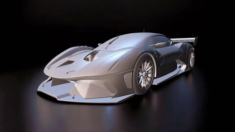 **High-Detail Car Surface Modeling for Plasticity 3D: Brabham BT62**