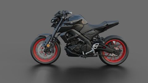 Yamaha MT-15 | 3D Model | Realistic Textured file | Download Now