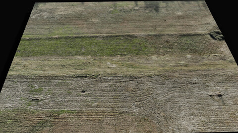 landscape grass field large area 150m part2 drone scan