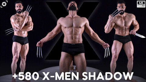 +580 X-Men Shadow Warrior Pose Pack  - Vol 07