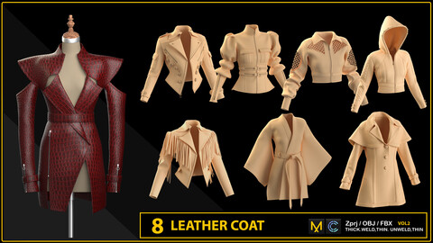 8 LEATHER COAT