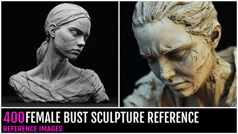 400 FEMALE BUST SCULPTURE REFERENCE-8K