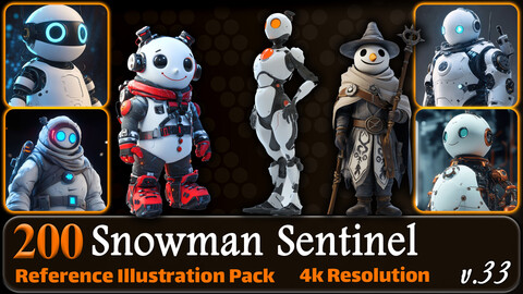 200 Snowman Sentinel Reference Pack | 4K | v.33