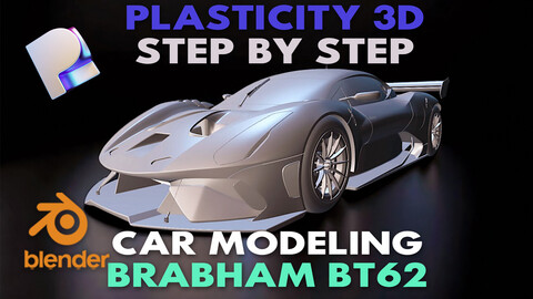 **High-Detail Car Surface Modeling for Plasticity 3D: Brabham BT62**