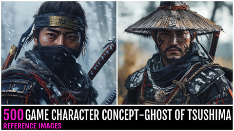 500 Game Character concept-GHOST OF TSUSHIMA