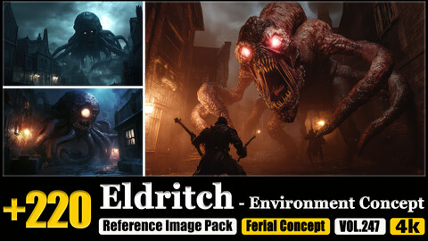 220 Eldritch - Environment Concept Reference Image Pack v.247 |4K|