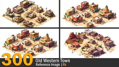 Old Western Town | Reference Images | 8K