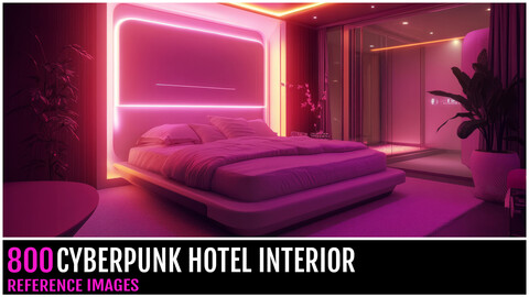 800 CYBERPUNK HOTEL INTERIOR