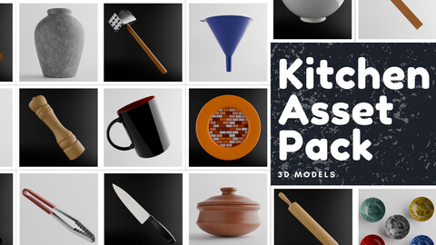 Kitchen Essentials 3D Asset Pack