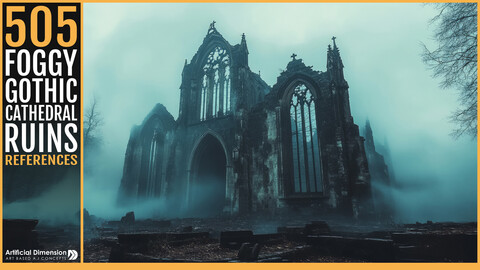 505 Foggy Gothic Cathedral Ruins