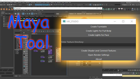 M.K Studio Render Tool v02 - Create Shader and connect your textures in a minute