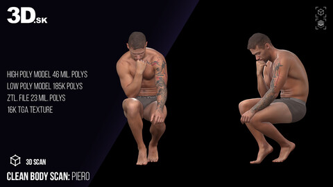 Clean Body 3D Scan | Piero Statue