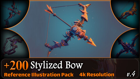 200 Stylized Bow Reference Pack | 4K | v.4