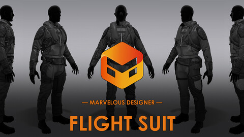 Flight Suit - SCI-FI Outfit — Marvelous Designer / Project File