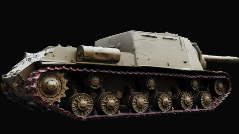 soviet military cannon ISU-152 RAW photogrammetry