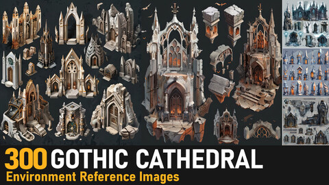 Gothic Cathedral Concepts |4K Reference Images