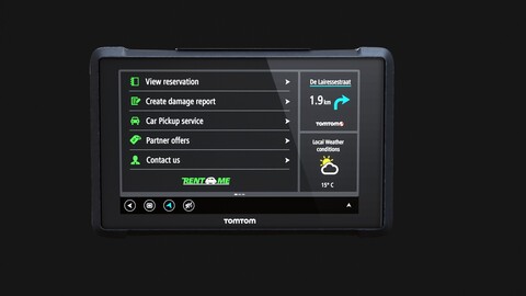 TomTom Bridge navigation system Logistics Delivery Low-poly 3D model