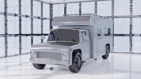 RV Motorhome Camper 3D model