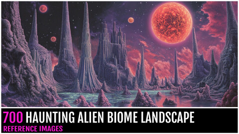 700 HAUNTING ALIEN BIOME LANDSCAPE